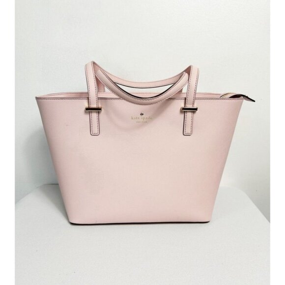 Kate Spade Textured Leather Handbag Tote in Pink - Picture 1 of 10